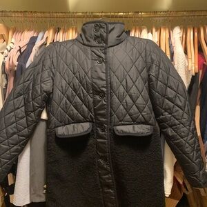 LOFT Black Quilted Puffer Jacket